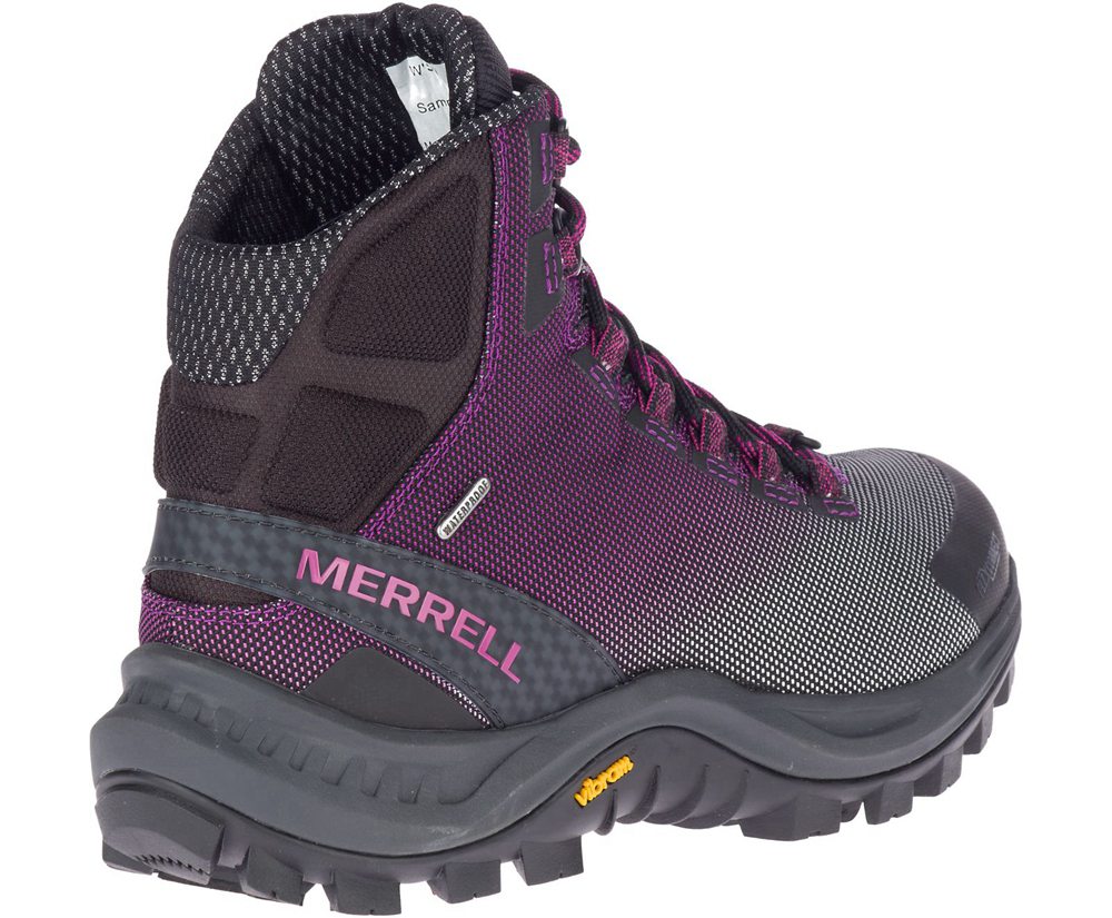 Merrell Boots Black/Purple - Thermo Cross 2 Mid Waterproof - Womens 31SODGZVH